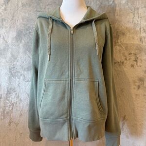 Ease of Motion Athletic Athleisure Grunge Zip-Up Jacket Hoodie Wmn’s Sz M